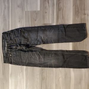 AE 28x30 Slim Straight Black Jeans